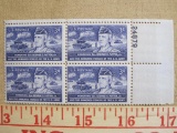 One block of four 3 cent Honoring Gen. George S. Patton, Jr. US stamps, Scott # 1026