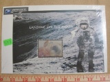 Landing on the Moon $11.75 Holographic Sheet, Scott # 3413