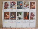Sheet of 10 10 cent Letters Mingle Souls Universal Postal Union US stamps, Scott # 1530-37