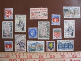 Lot of assorted canceled France postage stamps