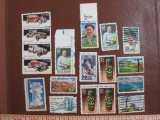 Lot of assorted US postage stamps, some cancelled some unused
