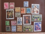 Lot of assorted Ecuador postage stamps, several not canceled