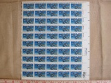 Full sheet of 50 13 cent Commerical Aviation US stamps, Scott # 1684