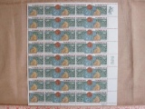 Full sheet of 40 Commerce Banking US stamps, Scott # 1577-78