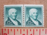 Block of two 25 cent Paul Revere US stamps, Scott # 1059 A