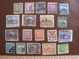 Varied lot of Czechoslovakia postage stamps, almost all used