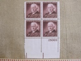 Block of four 3 cent George Eastman US stamps, Scott # 1062