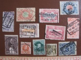 Lot of varied used Belgium postage stamps