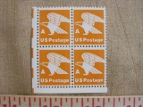 Block of 4 A US postage stamps