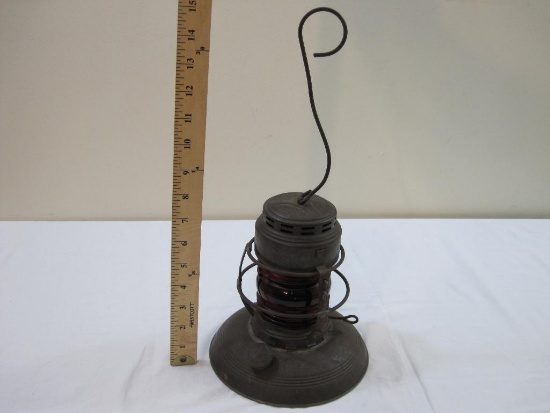 Vintage No. 40 Traffic Gard Railroad Lantern, Embury Manufacturing Co. New York, 1 lb 14 oz