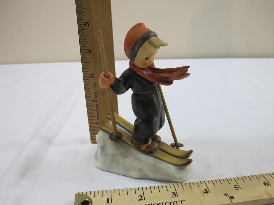 Vintage Hummel Skier Goebel Ceramic Figurine #59, 5.5", 6 oz