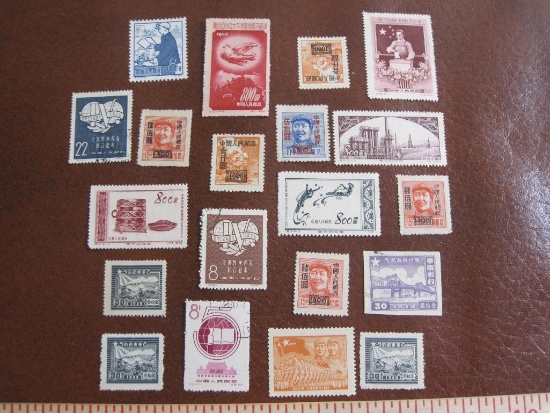 Varied lot of mostly unused postage stamps from the People's Republic of China
