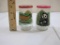 Two Vintage Welch's Endangered Species Collection Jars with Lids including Giant Panda and Cheetah,