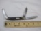 Vintage Schrade USA 80T Old Timer three-blade folding pocket knife, 3 oz