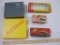 Lot of 5 Assorted EMPTY Train Car Boxes from Aristo-Craft, Accurail, Globe Models, and more, 1 lb 6