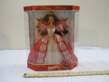 10th Anniversary Happy Holidays Special Edition Barbie, 1997 Mattel, new in box, box has hole in