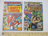 Two Marvel Premiere Featuring Comic Books #29 (The Liberty Legion) & #31 (The Man-Brute Called Wood