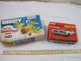 Two Vintage Plastic Model Kit BOXES ONLY, including 1964 Pontiac Grand Prix (Palmer Plastics) and