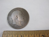 1907 Great Britain One Penny Foreign Coin
