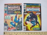Two Marvel Double Feature Comic Books Starring Captain American and The Black Panther, Issues #20 &
