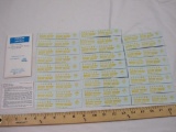 28 Sheets of Mayflower Deep Yellow Decals, 1 oz