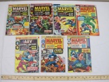 Seven Comic Book Issues of Marvel Double Feature Featuring Captain America and Iron Man, Issues #2,