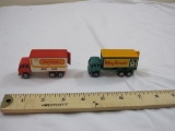Two 1976 Matchbox Mercedes Container Trucks with Matchbox Container and Mayflower Container, 3 oz