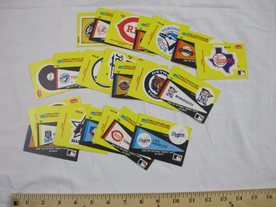 22 Fleer Famous Feats Baseball Stickers 22 cards (not complete set), 2 oz