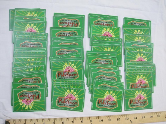 Lot of Loose Pukey-mon Trading Cards, 2000 Pacific, 9 oz