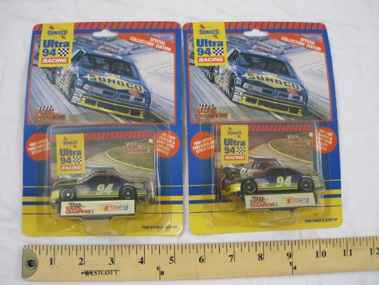 Two Sunoco Ultra 94 Racing Special Collectors' Edition Diecast Stock Cars, Racing Champions, sealed