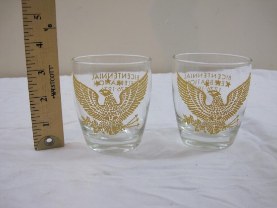 Two Bicentennial Celebration 1976 Bar Glasses, 14 oz