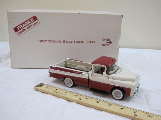 1957 Dodge Sweptside D100 Model Car, The Danbury Mint, in original box, 2 lbs 5 oz