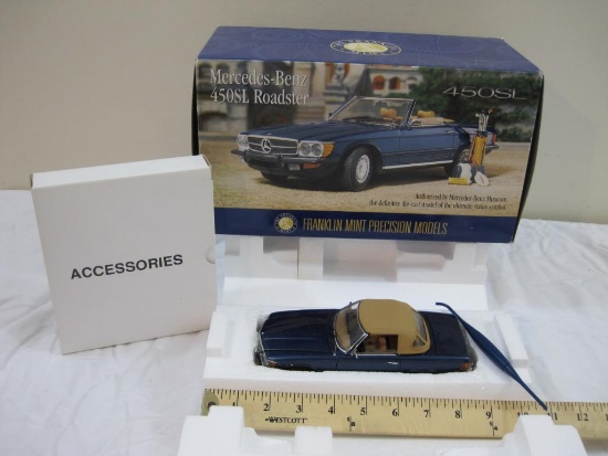 Mercedes-Benz 450SL Roadster 1:24 Scale Diecast Model Car, The Franklin Mint Precision Models, in