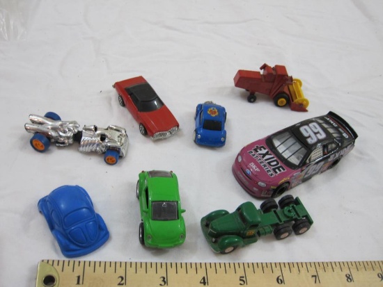 Lot of Assorted Toy Cars including Matchbox Claas Combine Harvester, Hot Wheels #99 Race Car, Corgi