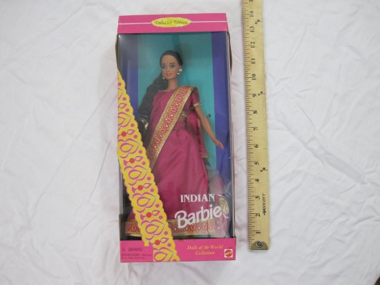 Indian Barbie, Dolls of the World Collection, sealed, NRFB, 1995 Mattel, 11 oz