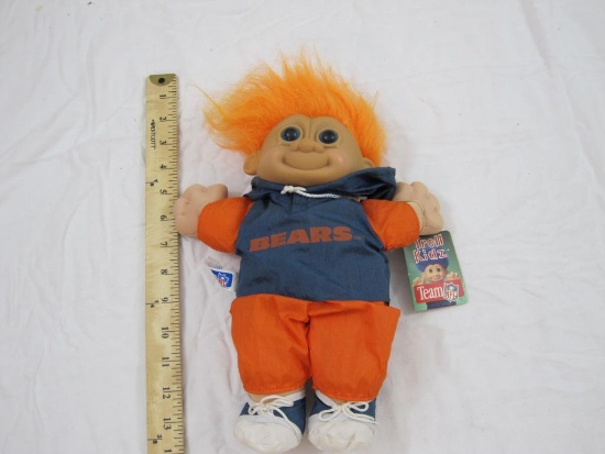 Vintage Russ Troll Kidz Chicago Bears Doll with tag, 11 oz