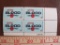 Block of 4 1971 6 cent Giving Blood US postage stamps, Scott # 1425