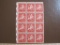 Block of 12 1948 5 cent New York City Jubilee US airmail stamps, Scott # C38