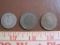 Three Canadian coins: 1918 one cent; 1920 one cent; and 1931 25 cents. 0.6 oz