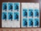 Two blocks of 6 (total 12) 1971 8 cent Prevent Drug Abuse US postage stamps, Scott # 1438.