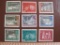 Lot of Deutsche Bundespost (German federal post office) postage stamps.