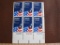 Block of 6 1972 8 cent Peace Corps US postage stamps, Scott # 1447