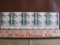 Block of 10 1969 6 cent Christmas Winter Sunday US postage stamps, Scott # 1384