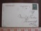Used post card including green 1902 1 cent Franklin US postage stamp, circa 1900s