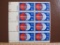 Block of 8 1975 10 cent Collective Bargaining US postage stamps, Scott # 1558