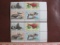 Two blocks of 4 (total 8) 1972 Wildlife Conservation 8 cent US postage stamps, #s 1464-1467