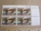 Block of 4 1975 10 cent D.W. Griffith US postage stamps, #1555