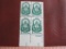 Block of 4 1960 Fifth World Forestry Congress 4 cent US postage stamps, #1156
