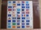 Full sheet of 50 Bicentennial Era state flag 13 cent US postage stamps, #s 1633-1682