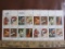 Partial sheet of 16 1974 10 cent Universal Postal Union US postage stamps, Scott # 1530-37
